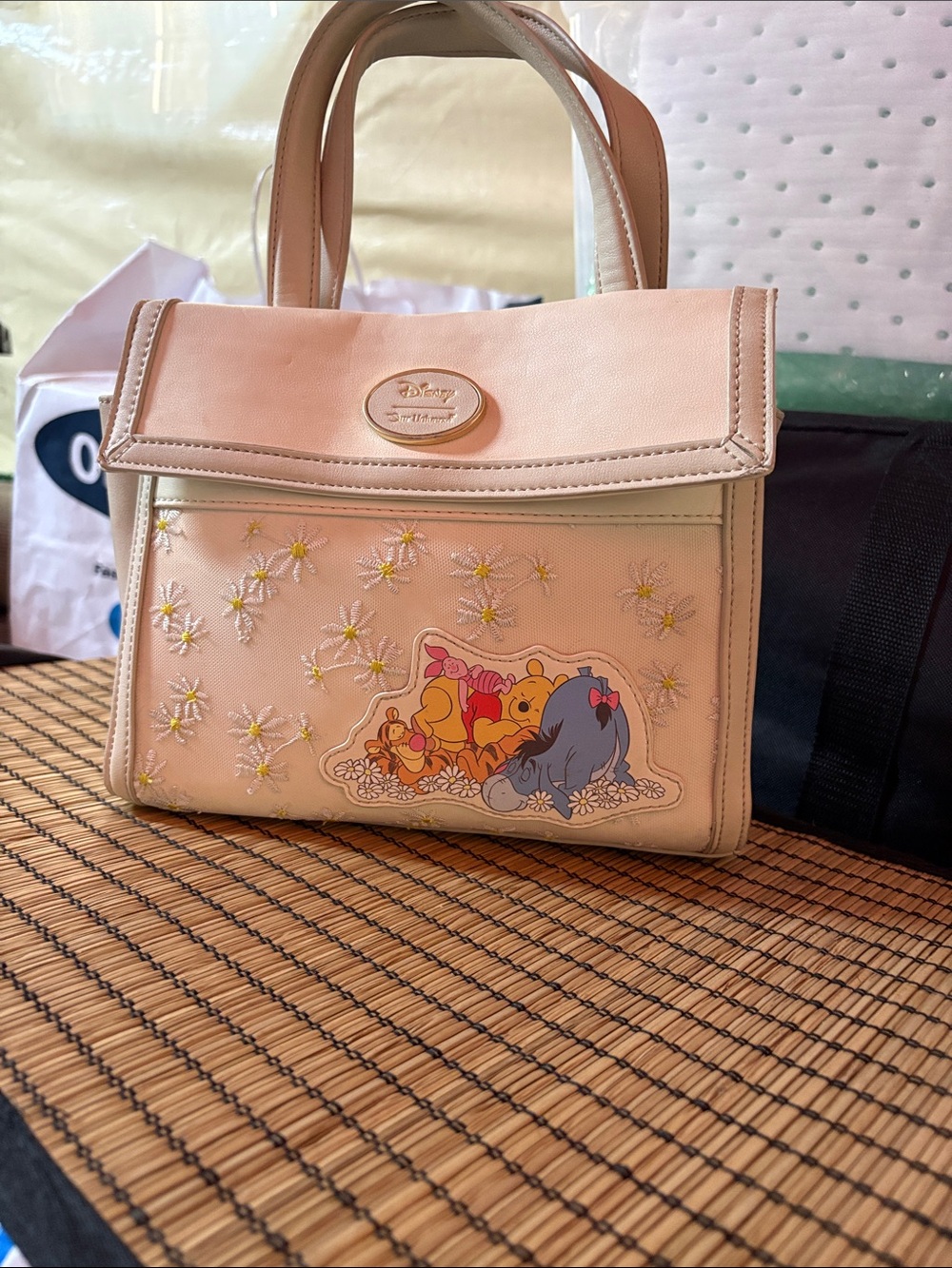 Disney Pink Winnie the Pooh & Eeyore Mini Top-Handle Bag